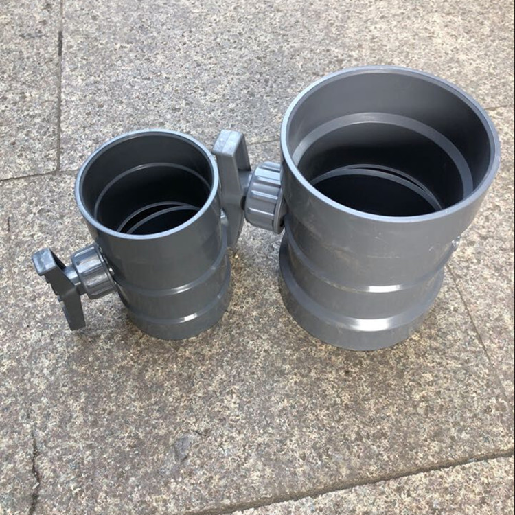 pvc风阀 upvc风阀 pvc风量调节阀63 75 90 110 160 200 250 315