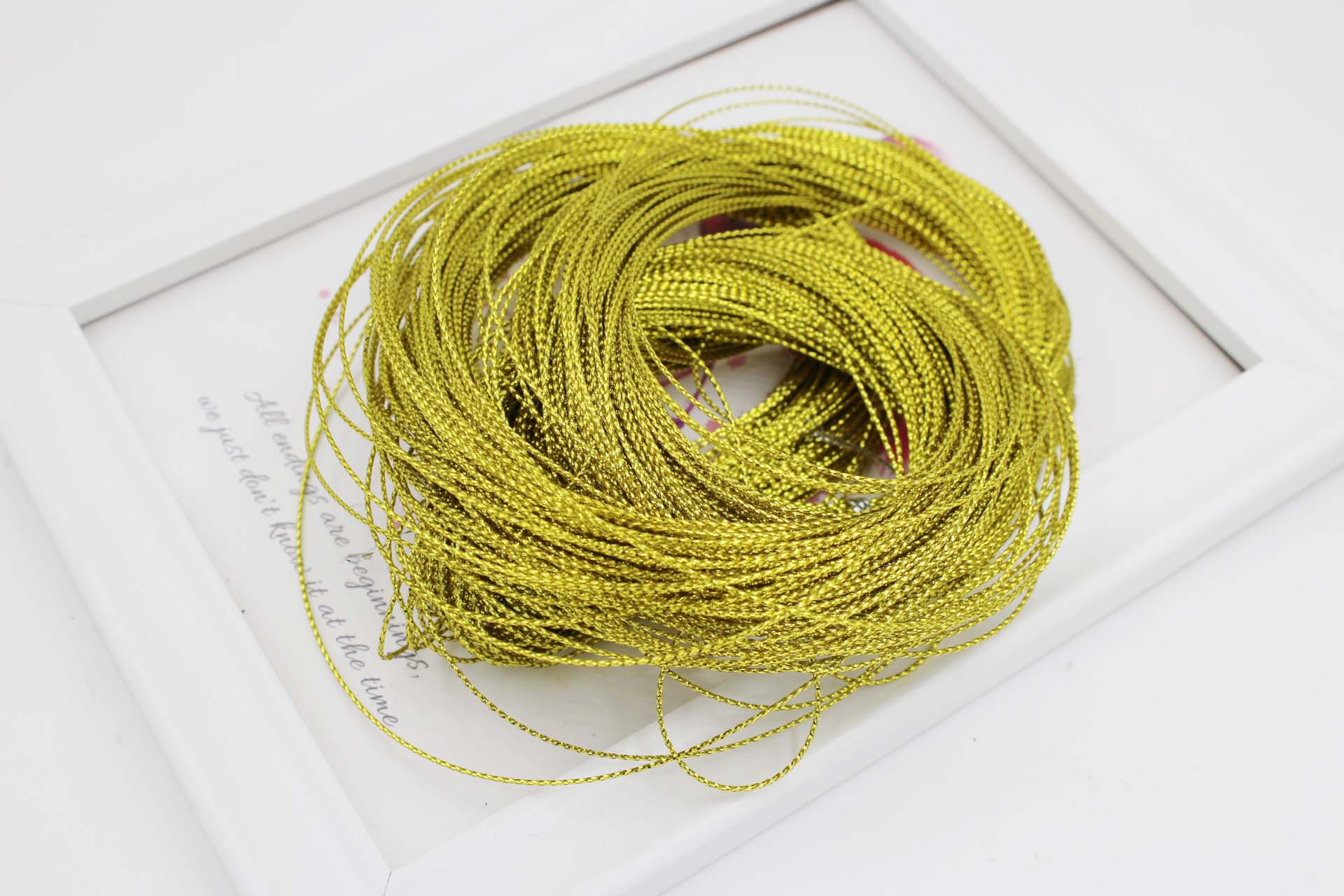 8股金丝银丝弹力线绳金银松紧绳金丝吊牌线弹力绳 穿铃铛线