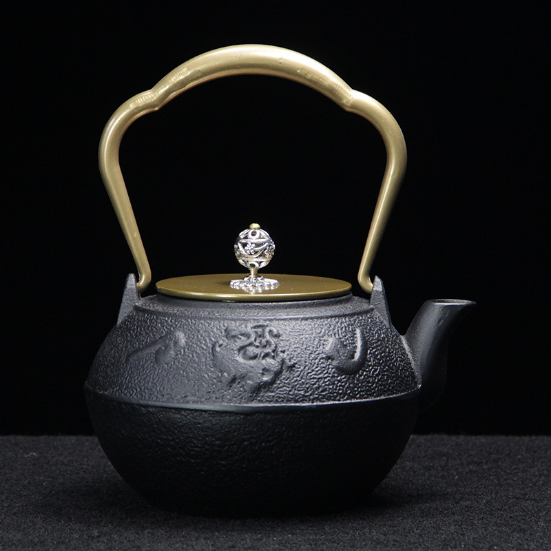 茶壶礼品 家用养生铁壶茶壶批发 煮水泡茶日式全手工铸铁茶壶茶具