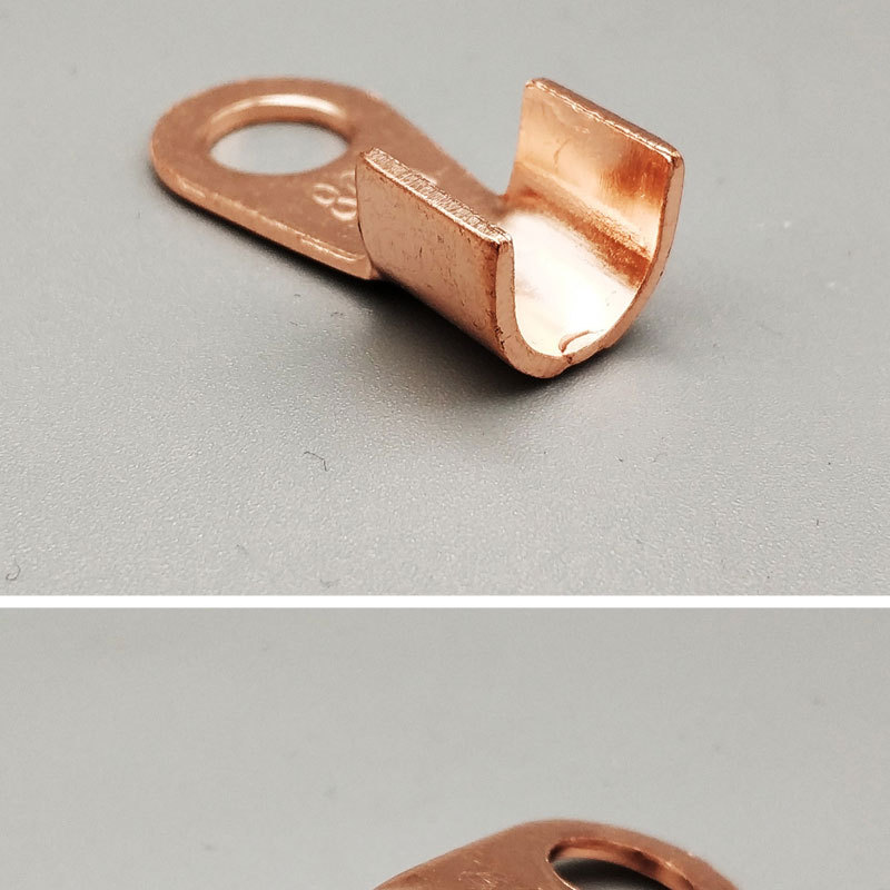 ot-80a紫铜开口铜鼻子线鼻子线耳大电流冷压接线端子螺丝孔径8mm