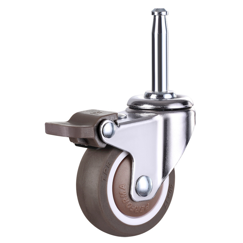 厂家直销2寸脚轮 1寸1.25寸1.5寸tpe万向轮 静音家具轮 向荣同款