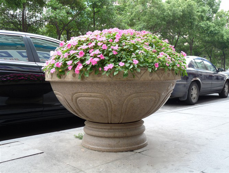 供应景观花钵 多种款式材质种花花盆 室外广场摆件xbhpg-54