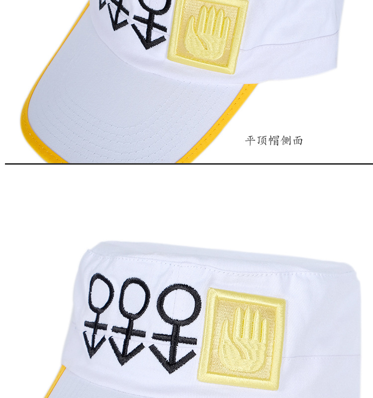 jojo的奇妙冒险空条承太郎帽子 动漫同款 合金立体标志新品款