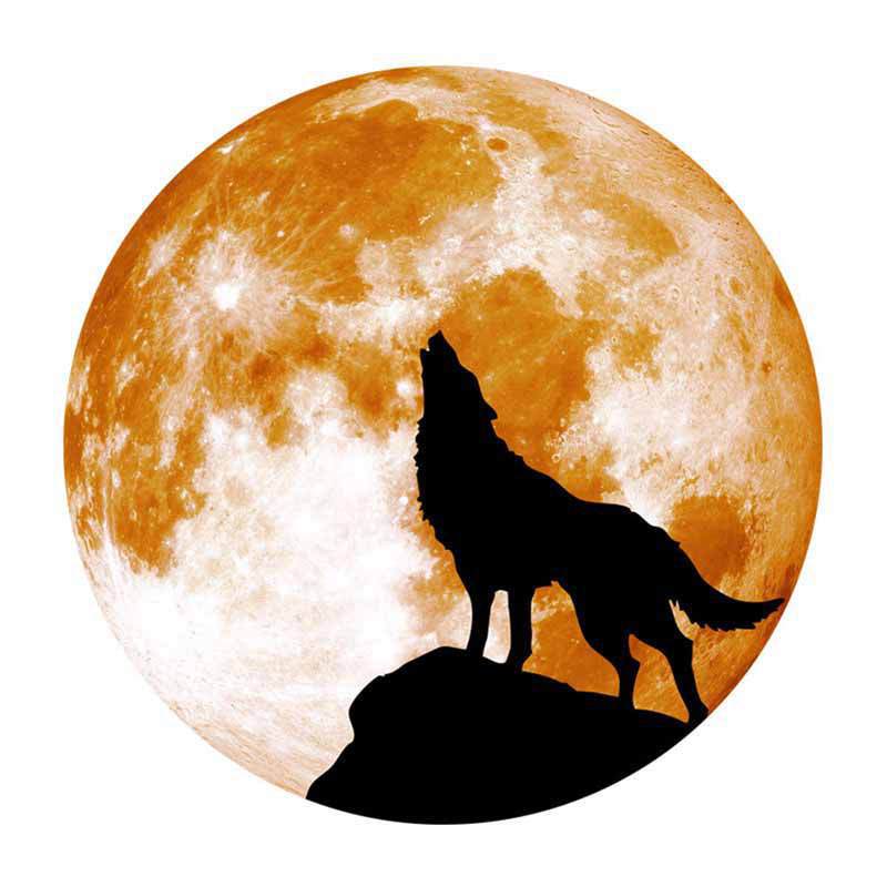 月亮狼头像图片