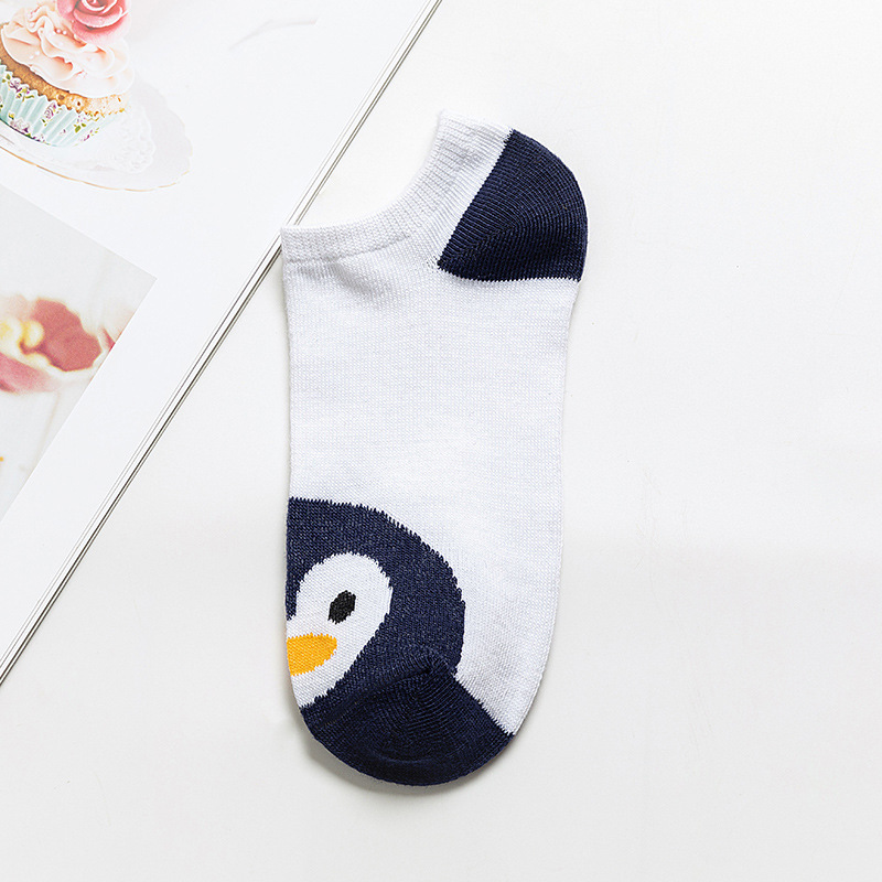 Socks Women New Cartoon Polyester Cotton Socks Women Low Top Socks Women's Boat Socks Short Socks Student Stall Women's Socks Wholesale