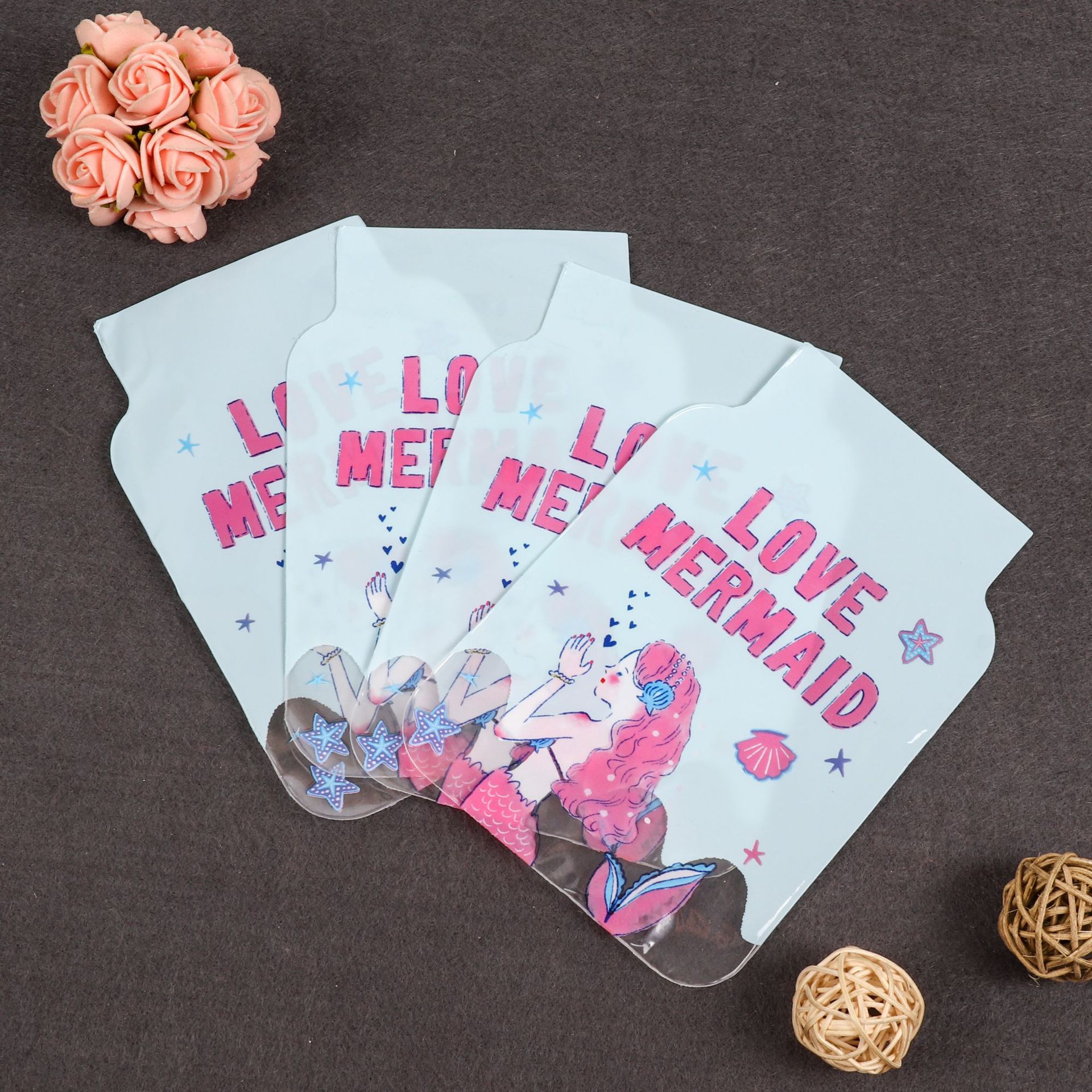 新款彩色精美袋定做 蔓越莓曲奇饼干雪花酥包装袋 异形糖果袋定制