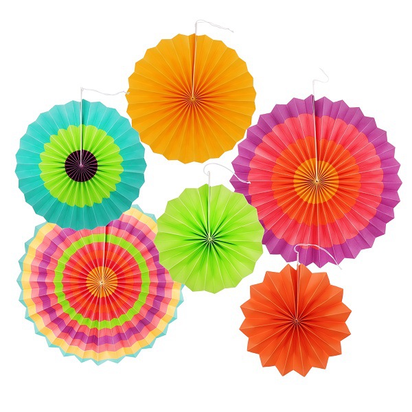 Paper Fan Flower Decoration Children's Baby Birthday Full-Year Party Decoration Diy Paper Flower Fan Suit Wedding and Wedding Decoration