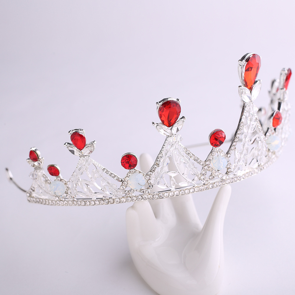 儿童皇冠头饰公主女童王冠水晶发箍金色冰雪奇缘艾莎女孩生日发饰