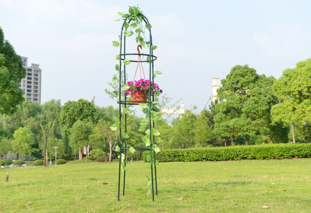 欧式花架爬藤架 花园装饰园艺支架蔷薇月季攀爬植物架子 柱形花架