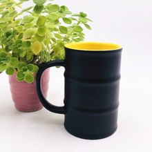 定制变色水杯耐高温家用咖啡杯双色釉个性竹节陶瓷马克杯礼品杯子