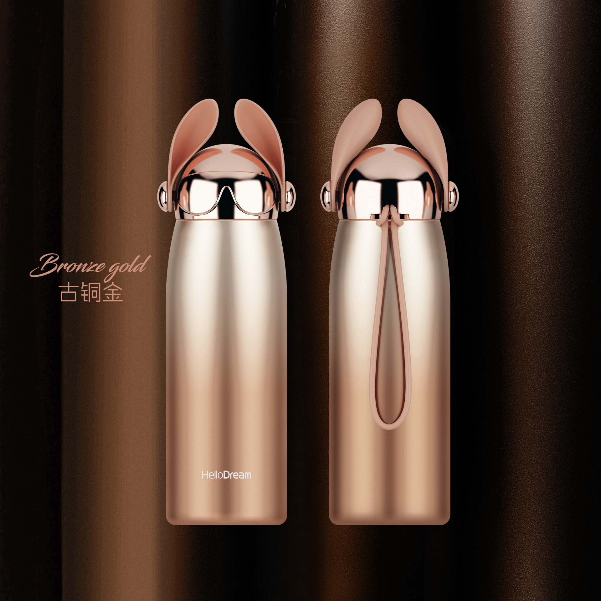 批发艾可思酷狗304不锈钢真空保温杯学生儿童水杯子礼品定制logo