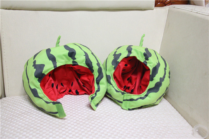 ins可爱西瓜头套帽子少女心搞怪水果帽年会派对活动表演道具