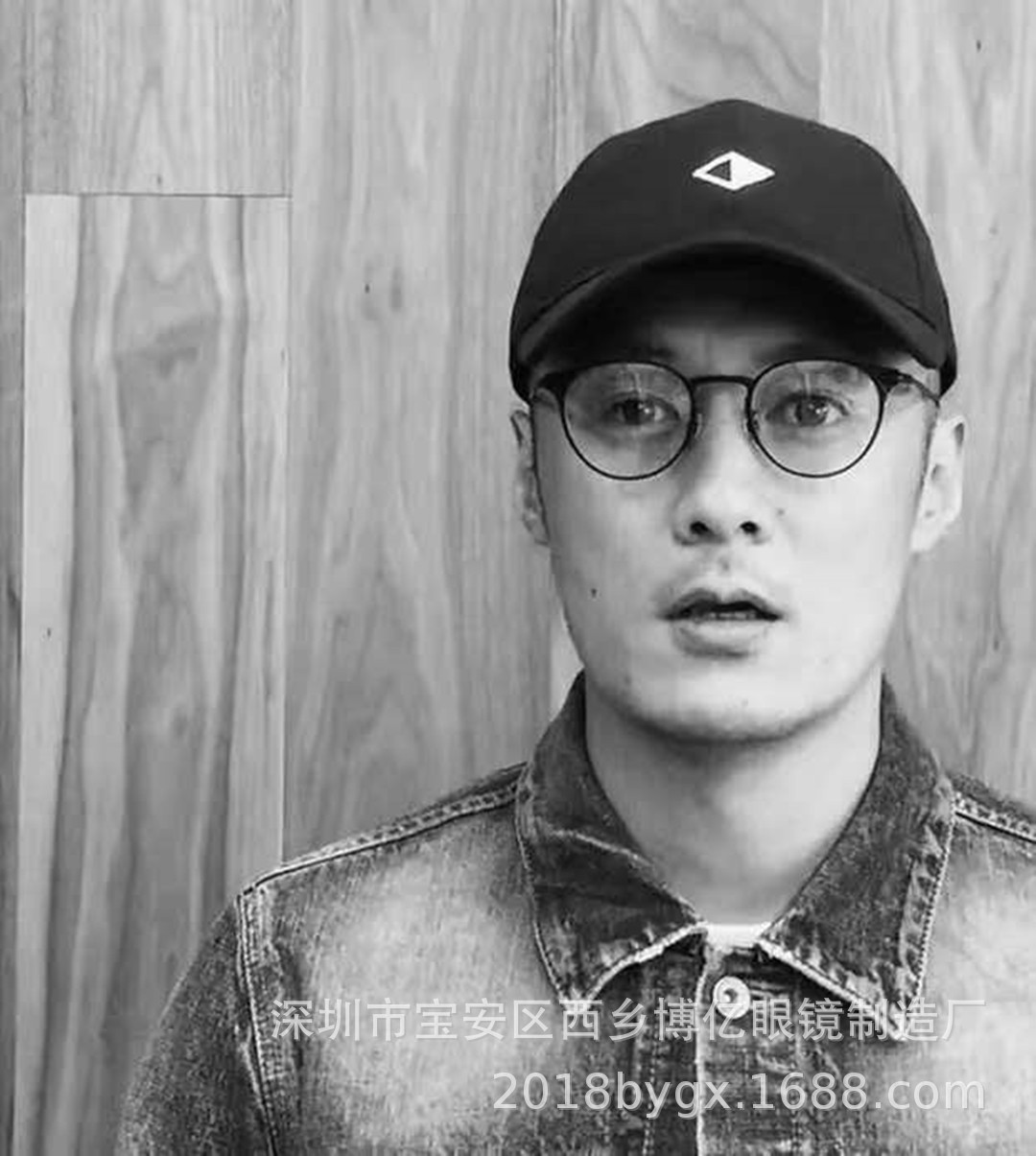 余文乐同款复古纯钛方框男士商务近视眼镜框架防蓝光辐射平光镜