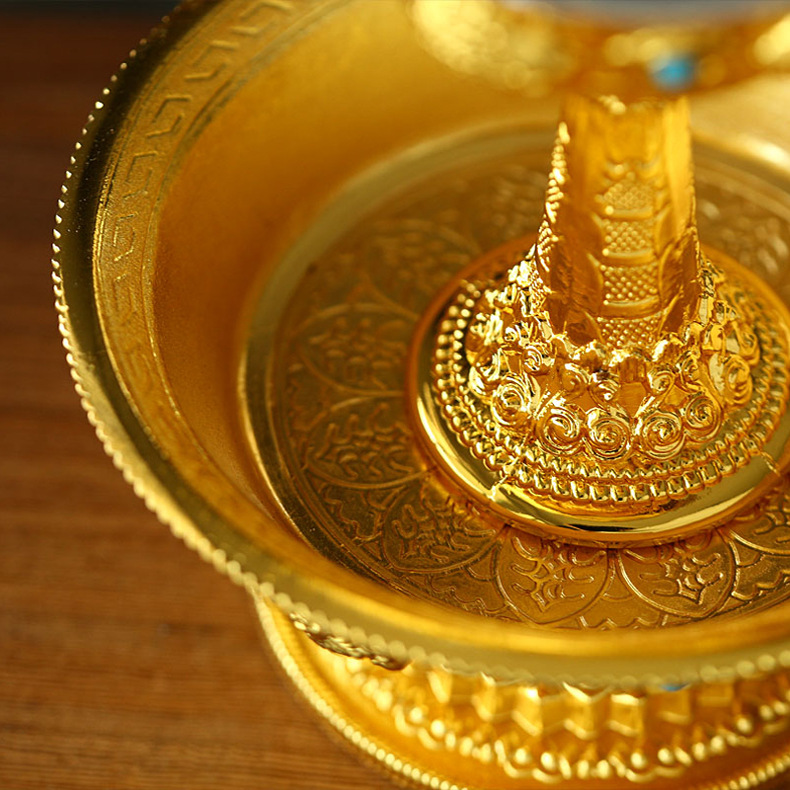 厂家直销 密宗宗教用品佛教供杯护法杯供器佛堂供品托盘法器 批发