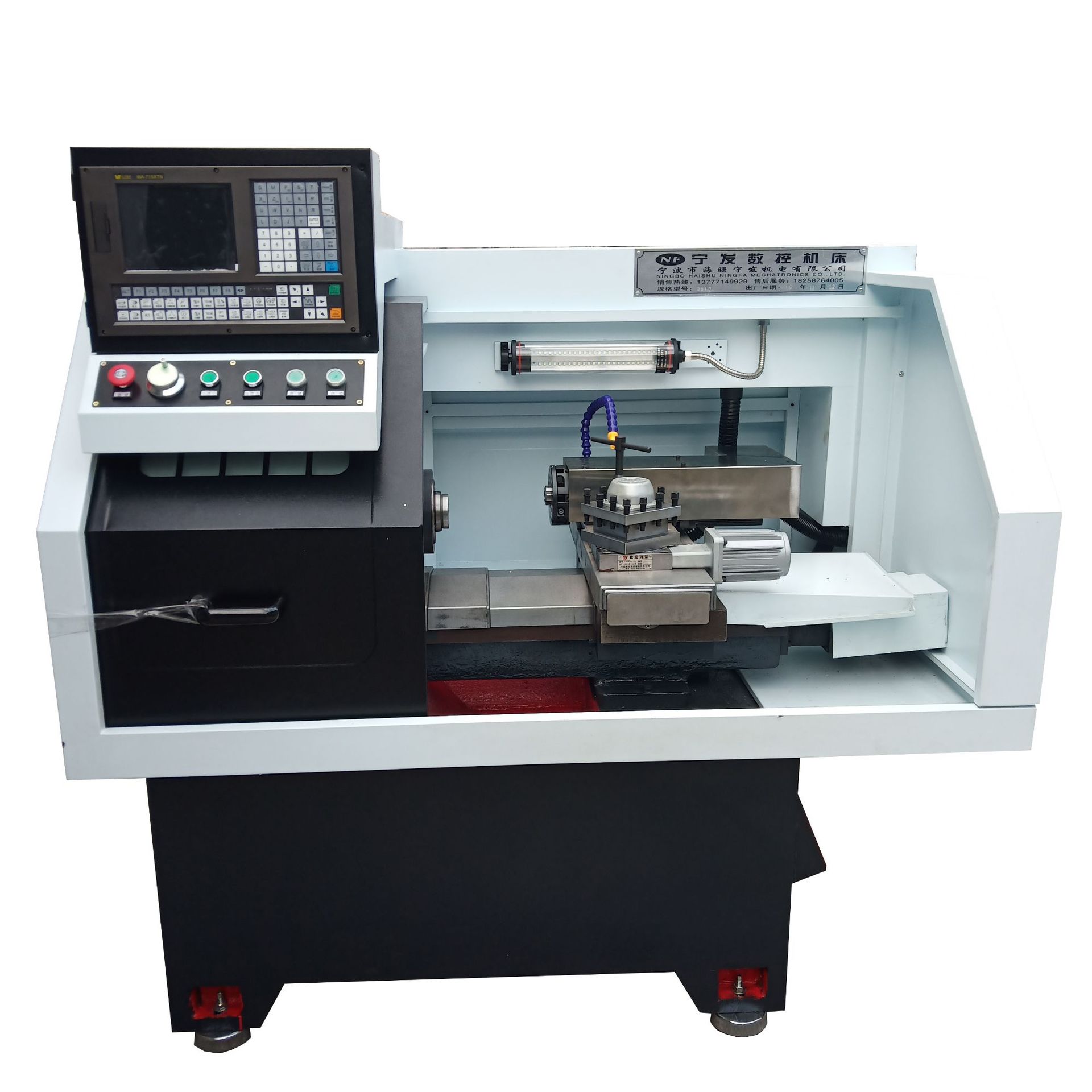 数控车床cjk0640华兴715总线数控机床车方机简易车铣机