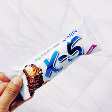 三进x5花生牛奶夹心巧克力棒坚果棒韩国进口零食品36g24支