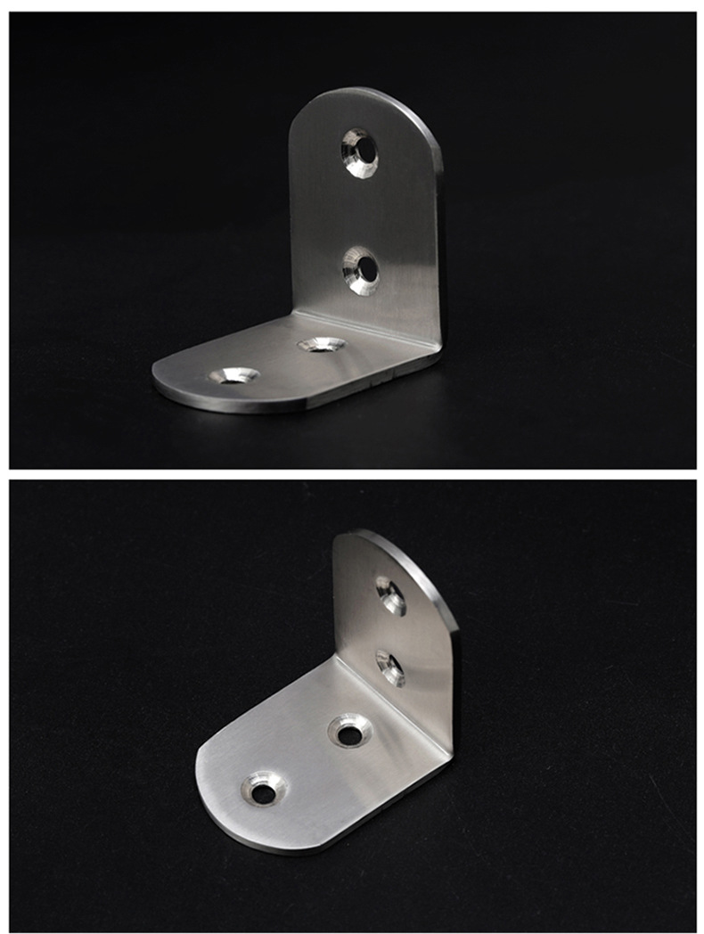 顶捷家具链接件直角不锈钢角码层板托拖90度加厚三角固定支撑支架