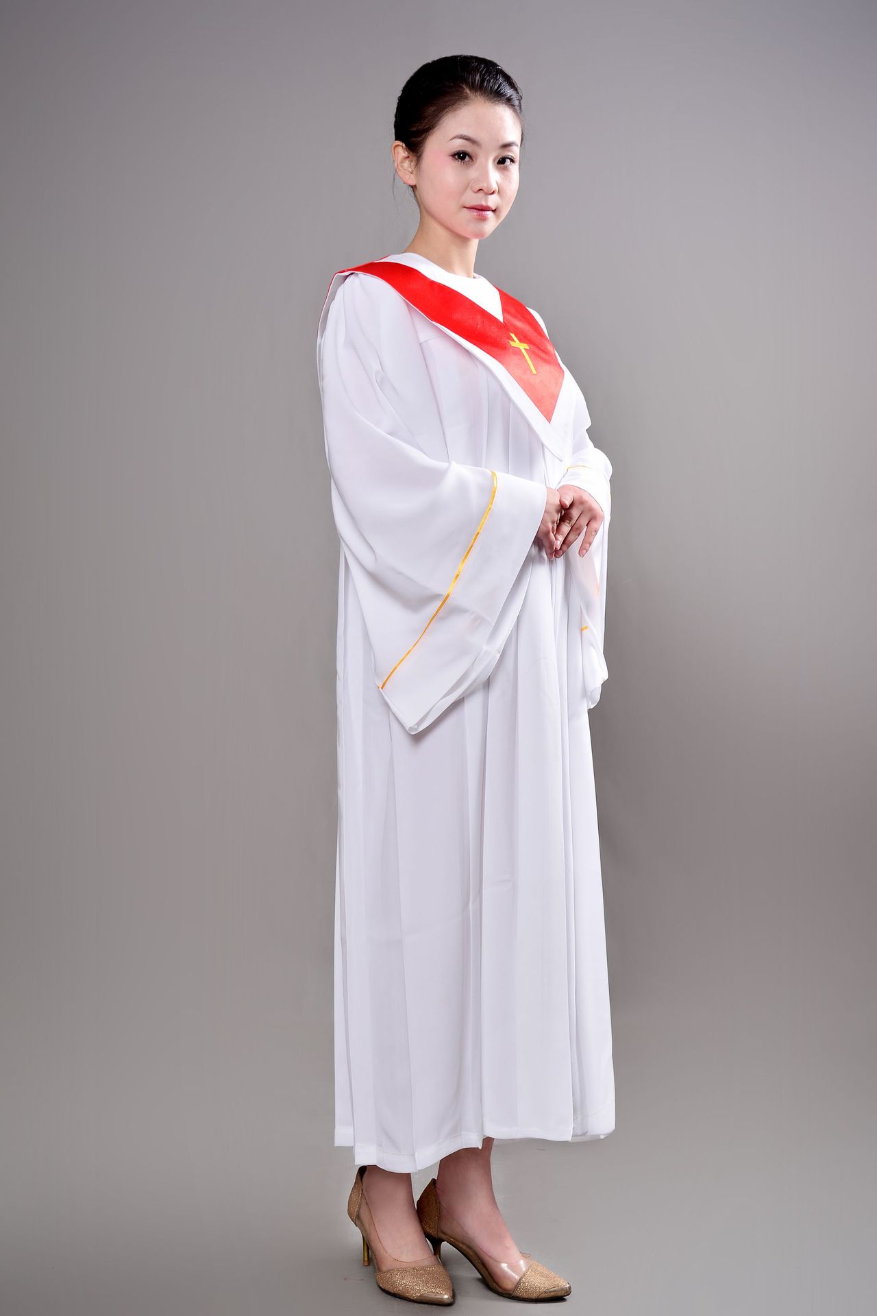 新款基督教圣诗袍圣诗班服大合唱诗诞节礼品圣诞教会圣衣表演服装