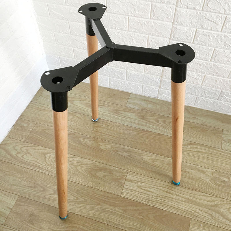 铁艺桌架支架桌脚小圆桌铁桌架木脚办公桌会议桌桌腿餐桌腿吧台脚