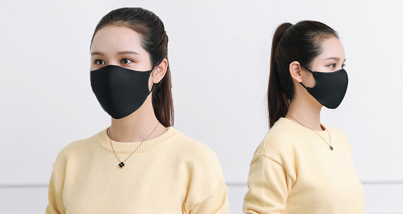 夏季海绵棉质口罩户外骑行防护防尘口罩个性时尚男女同款四季可戴