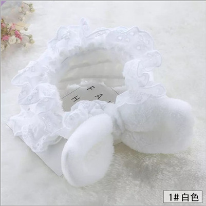 Wholesale Japanese Sweet Lace Bow Hair Band Internet Celebrity Mori Women's Makeup and Face Wash Hair Band