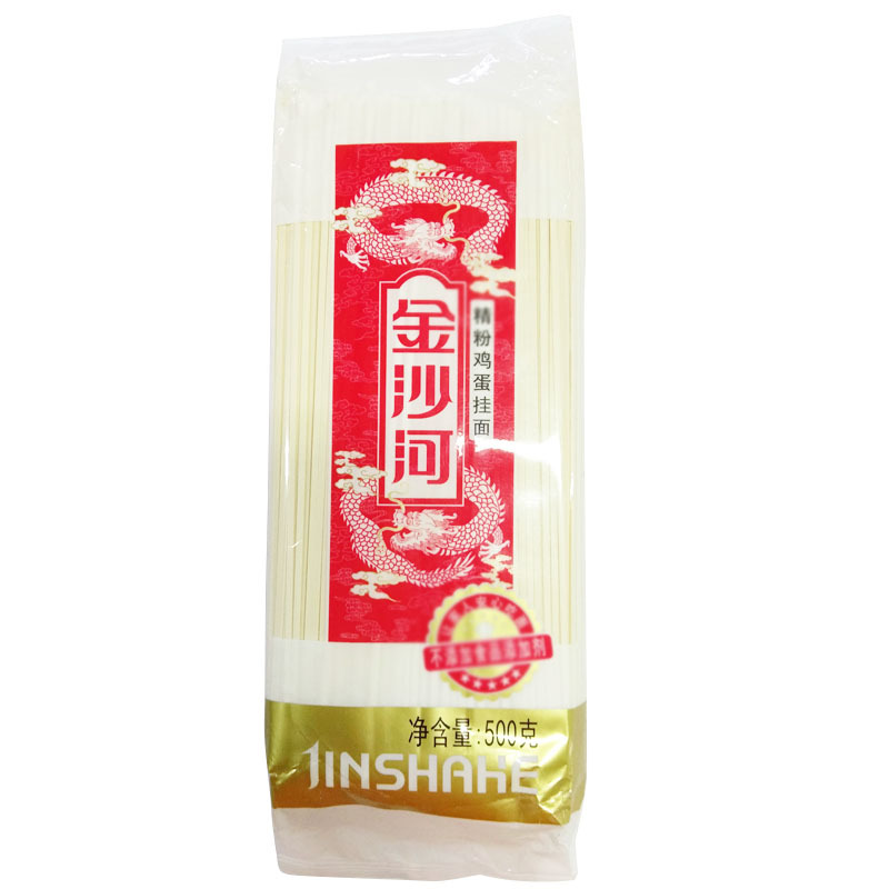 批发金沙河鸡蛋挂面500g袋