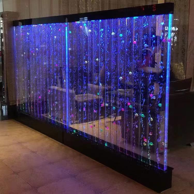 Customized Large Acrylic Water Screen Screen Water Bubble Wall Creative Fish Tank Aquarium Hallway Partition