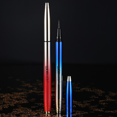 新款随心按压彩妆畅绘wodwod眼线笔女黑色正常规格防护眼线液笔软