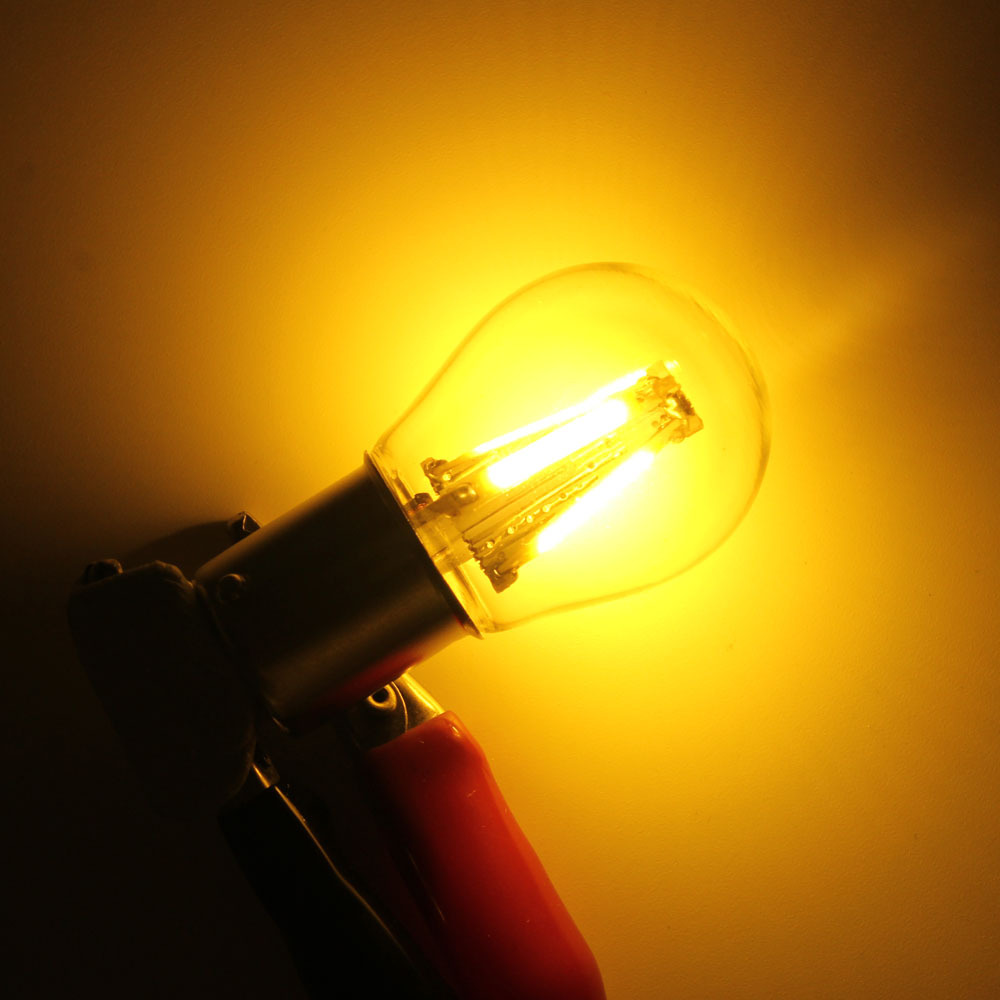 菲耀led 1156 1157 4led灯丝刹车灯泡 3w玻璃灯泡 led灯泡