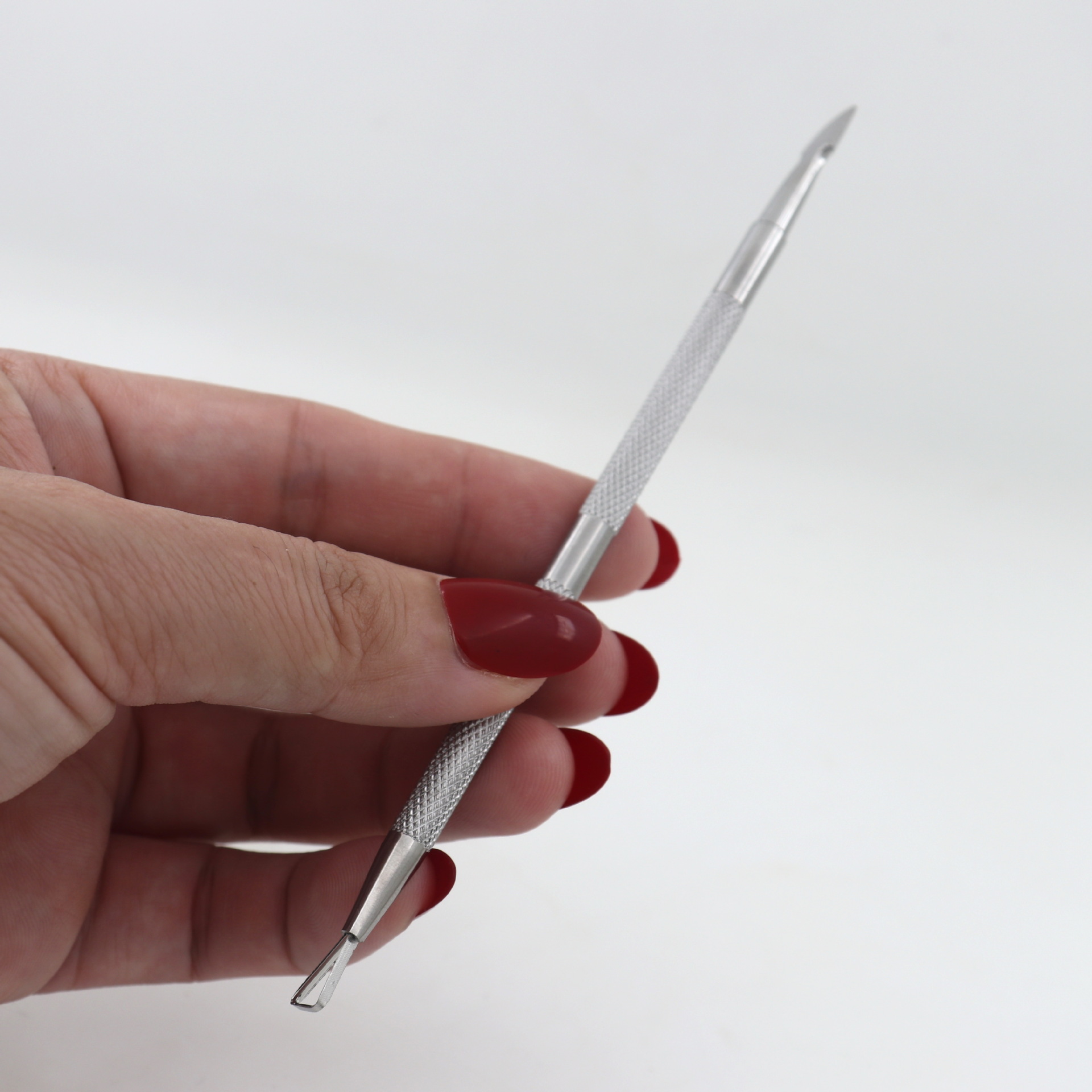 厂家不锈钢镜光双头两用卸甲刨 油胶光疗甲卸甲钢推 美甲卸甲工具