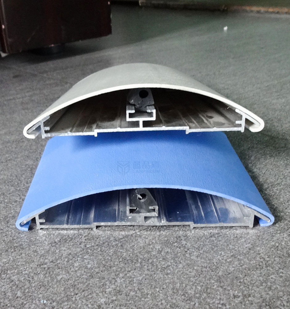 蓝品盾防撞护墙板批发pvc医院门装用防撞带定制铝合金医院护墙板