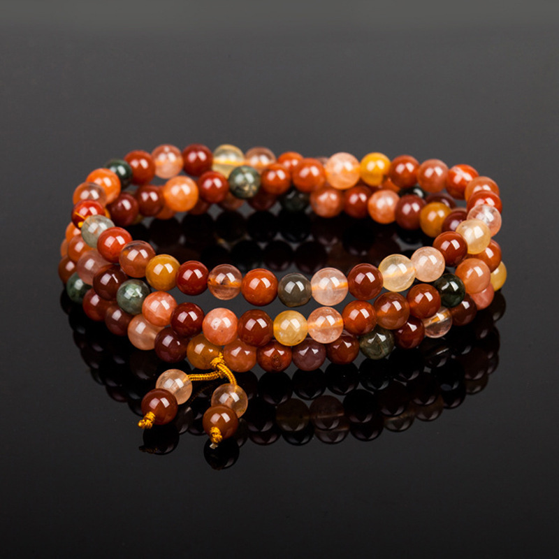 天然冰种福禄寿水晶手链 多圈福禄寿手链批发 自然景区热销饰品