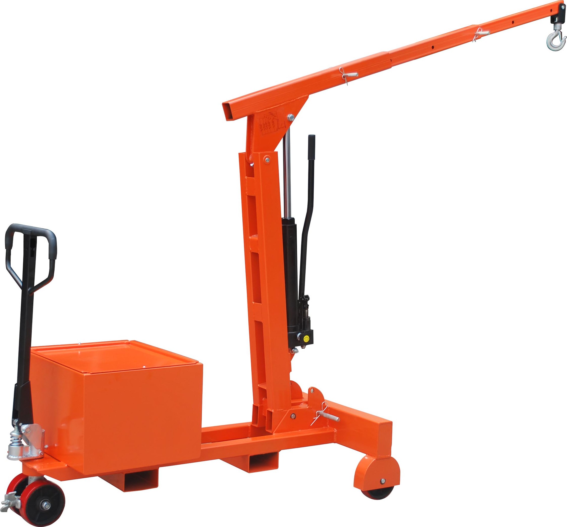 虎力厂家直销无支腿式小型平衡重模具吊机 液压小吊机 单臂吊