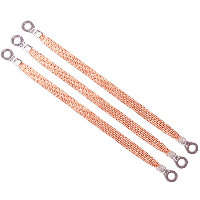 浙江永耀t2过门桥架接地线跨接线铜编织线6平方*300长厂家直销