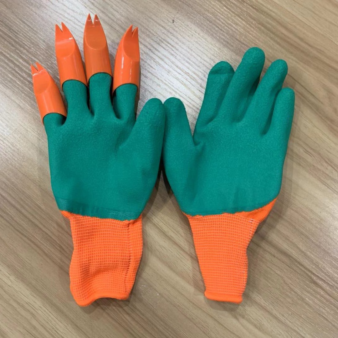 garden genie园林种花手套可挖土手套浸胶手套防护绝缘手套