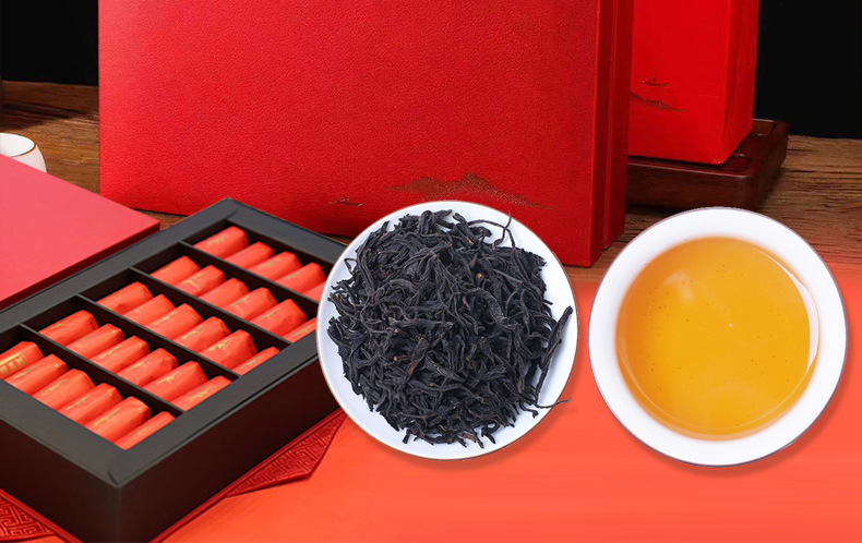 武夷山野生高山野茶醉红颜桐木关一级红茶正山小种礼盒装一件代发