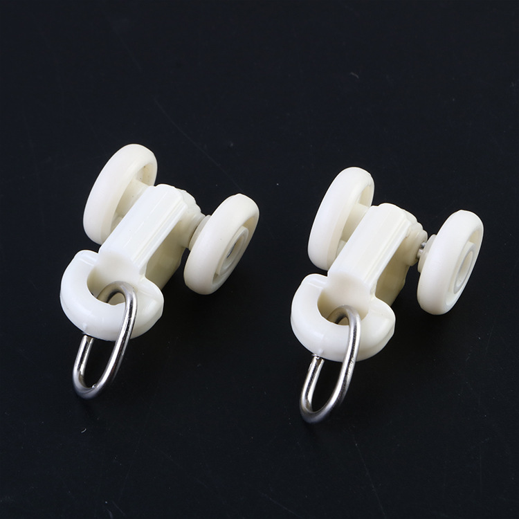 批发电动窗帘轨道配件滑轨 欧式轮中方轮小方轮 静音耐用顺滑滚轮