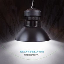 led工矿灯天棚灯150w200w吊链式工矿灯车间仓库超亮防炫光球场灯