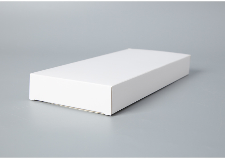 厂家通用小白盒包装盒长方形白色盒子空白无logo白卡纸盒定制批发