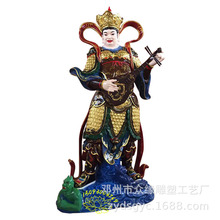 厂家销售铜雕四大天王神像工艺品摆件 树脂四大尊天王极彩佛像
