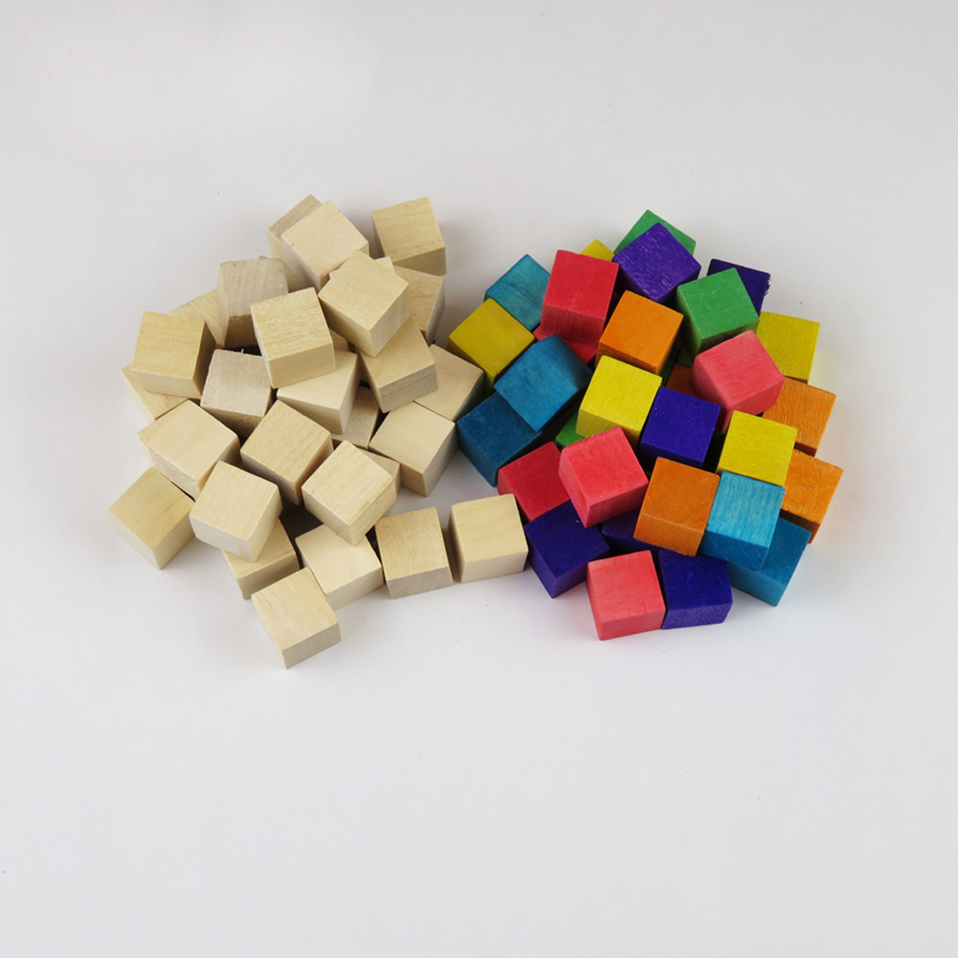 diy手工模型材料积木模型 diy小木块正方形小木块木方原色木方
