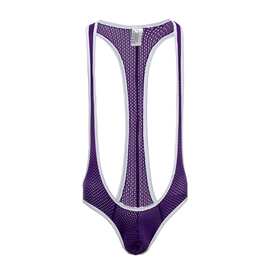 厂家批发男士连体三角裤时尚透气性夏季潮流锦纶连体衣一件代发