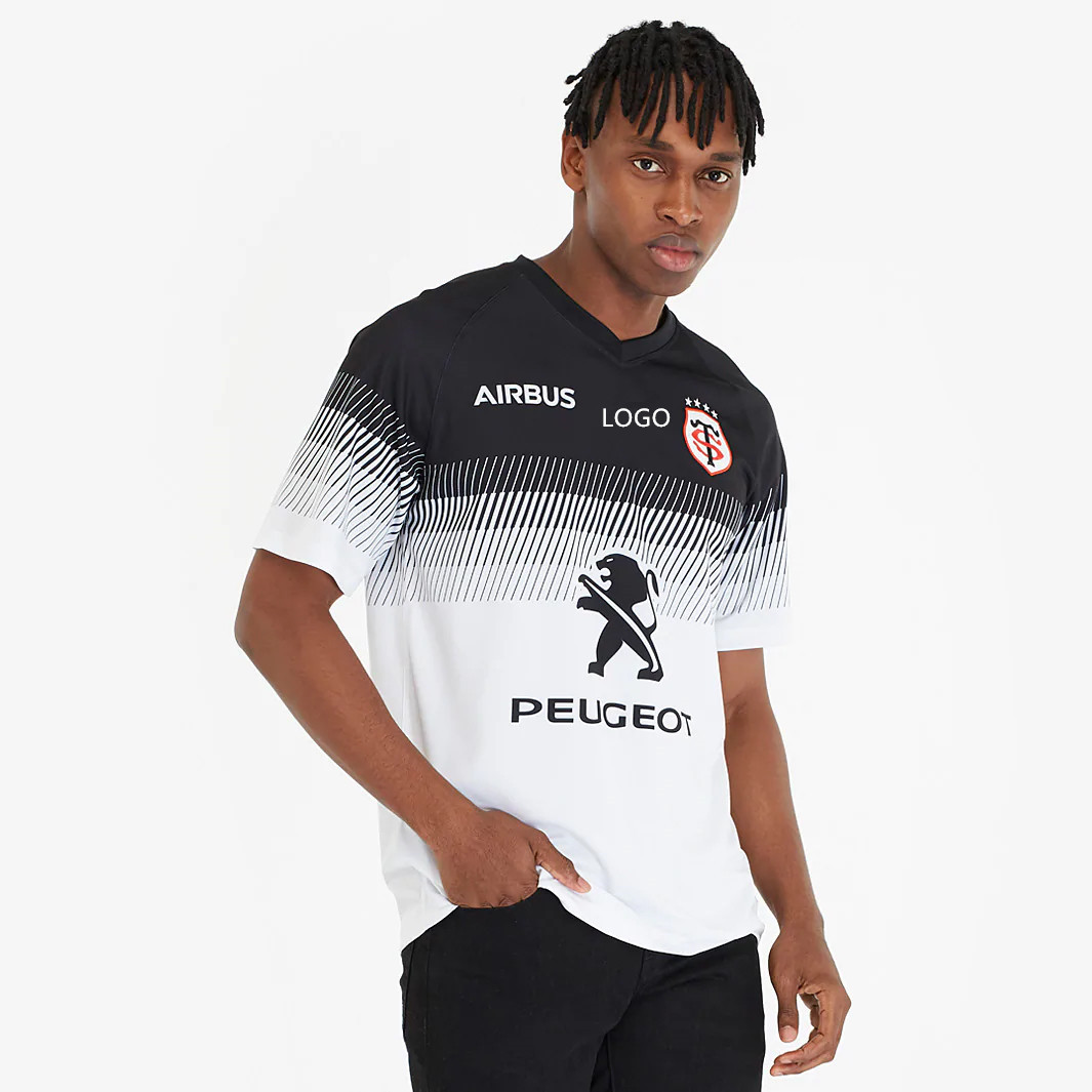 19图卢兹客场白色 英式橄榄球服 s-3xl 厂家批发 一件代发