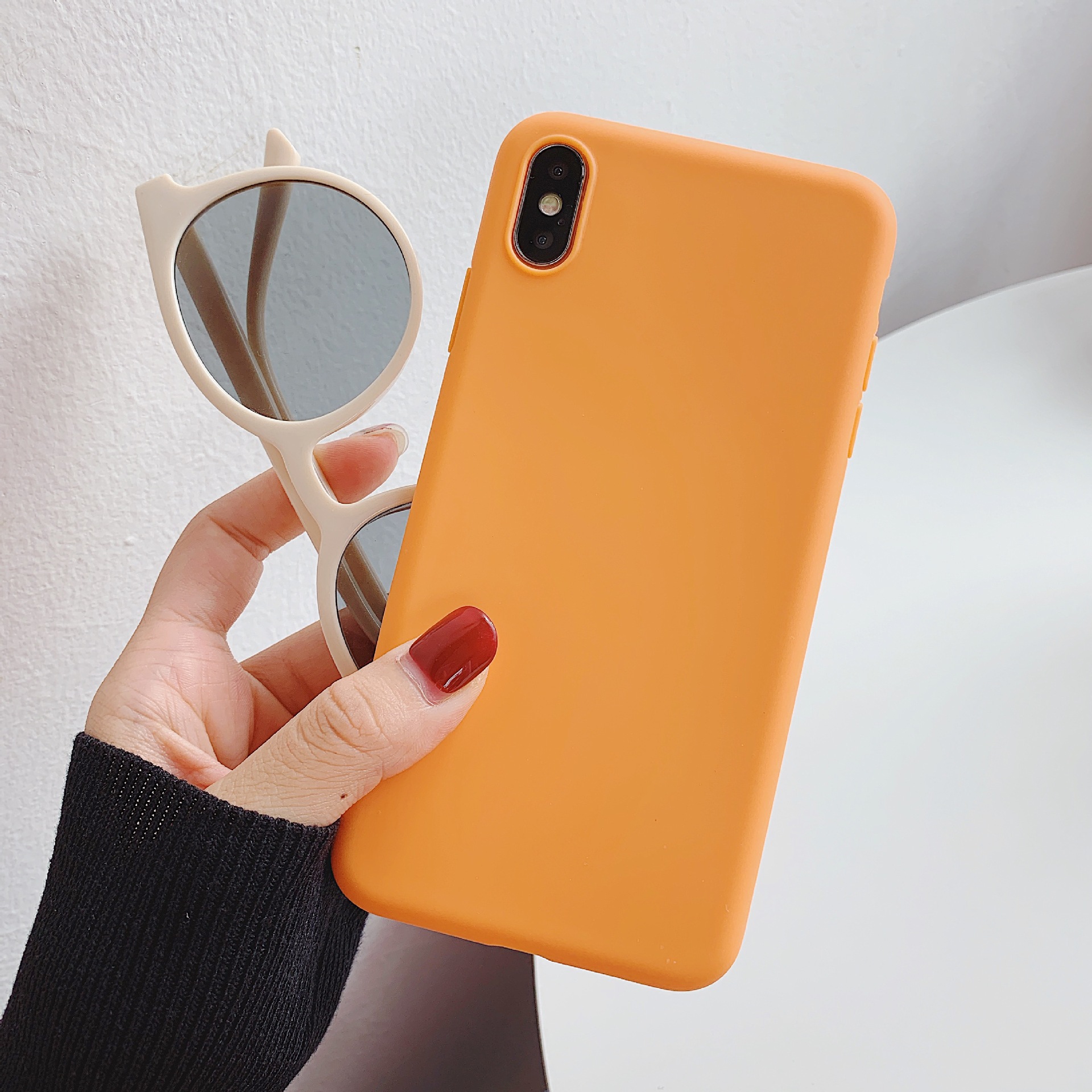 适用vivox20/x23/v7磨砂手机壳y83/y55/s1/z3糖果色素材tpu保护套