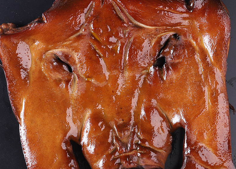 腊猪头皮湖南特产烟熏猪脸肉下酒配菜猪头皮肉酒店特色菜腊猪头皮