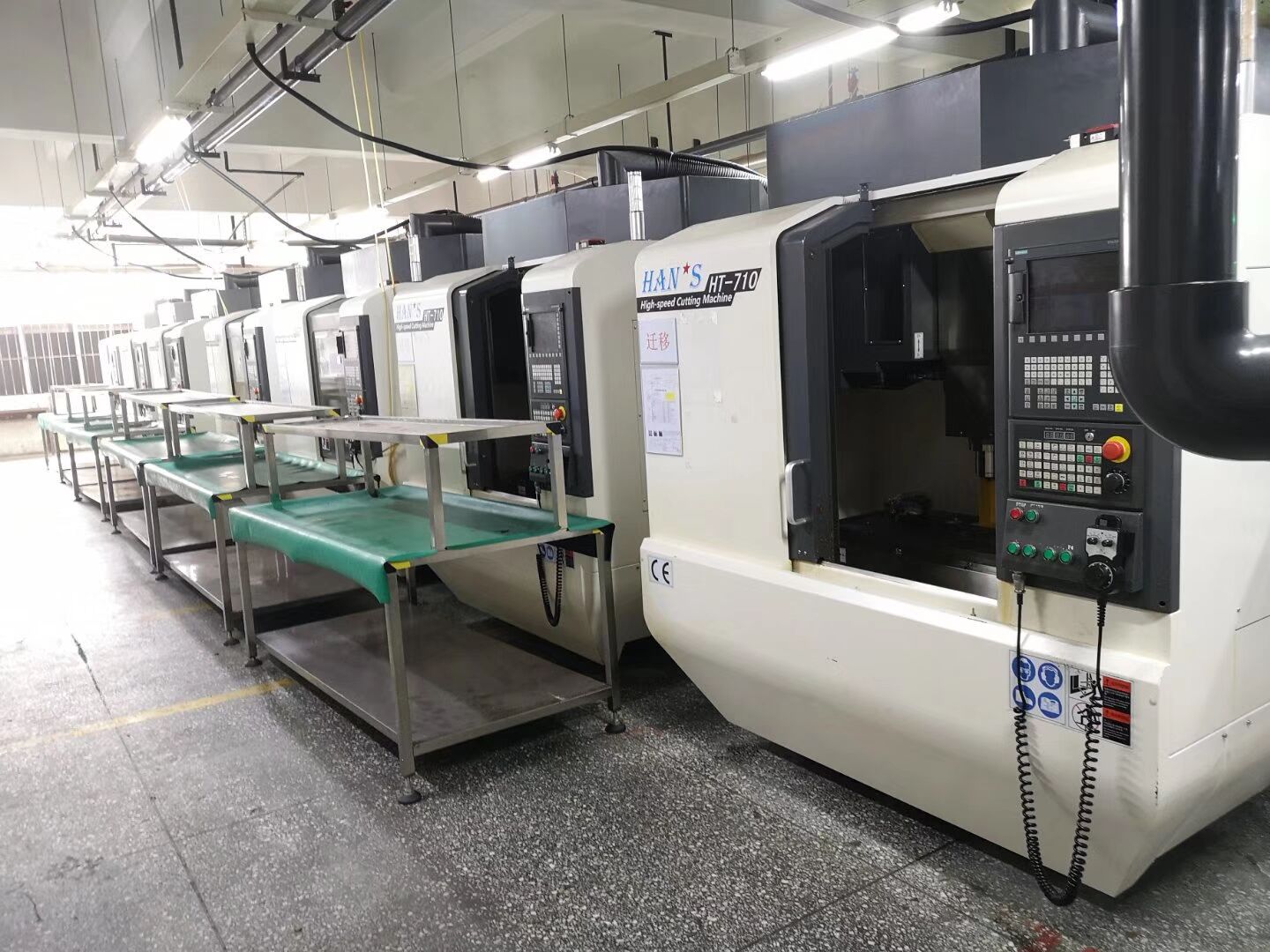 工厂大族710cnc加工中心西门子828d系统一体式驱动2万转主轴