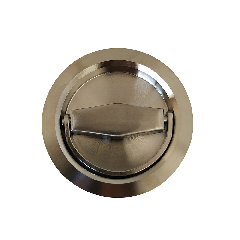 圆形优质304不锈钢隐形门锁隐藏式门把手