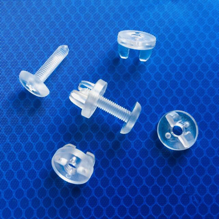 蝶形螺丝 pc紧固件小螺丝螺钉对接扣 子母扣 透明螺丝扣 塑料螺丝