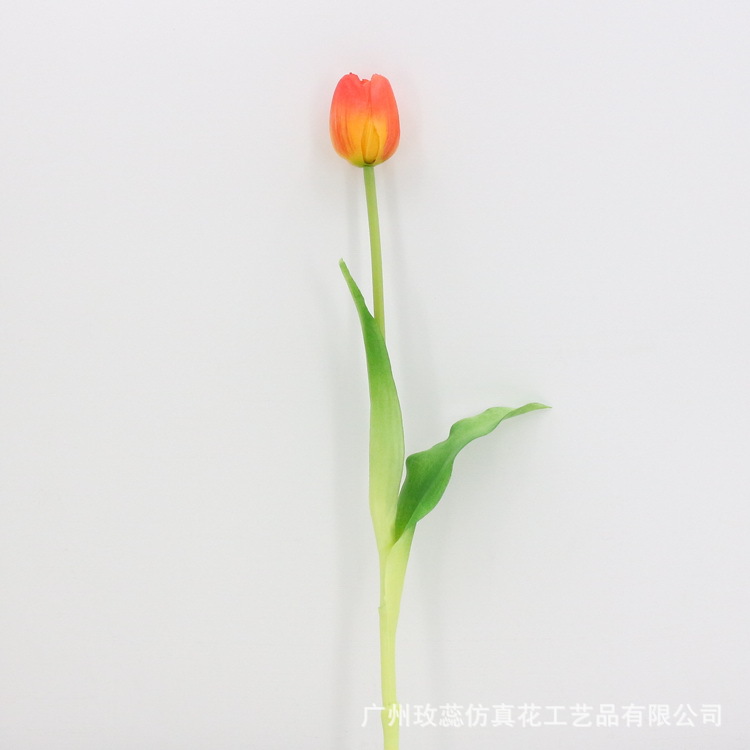 单枝pu郁金香 高档家居装饰仿真单枝郁金香 单支pu郁金香批发