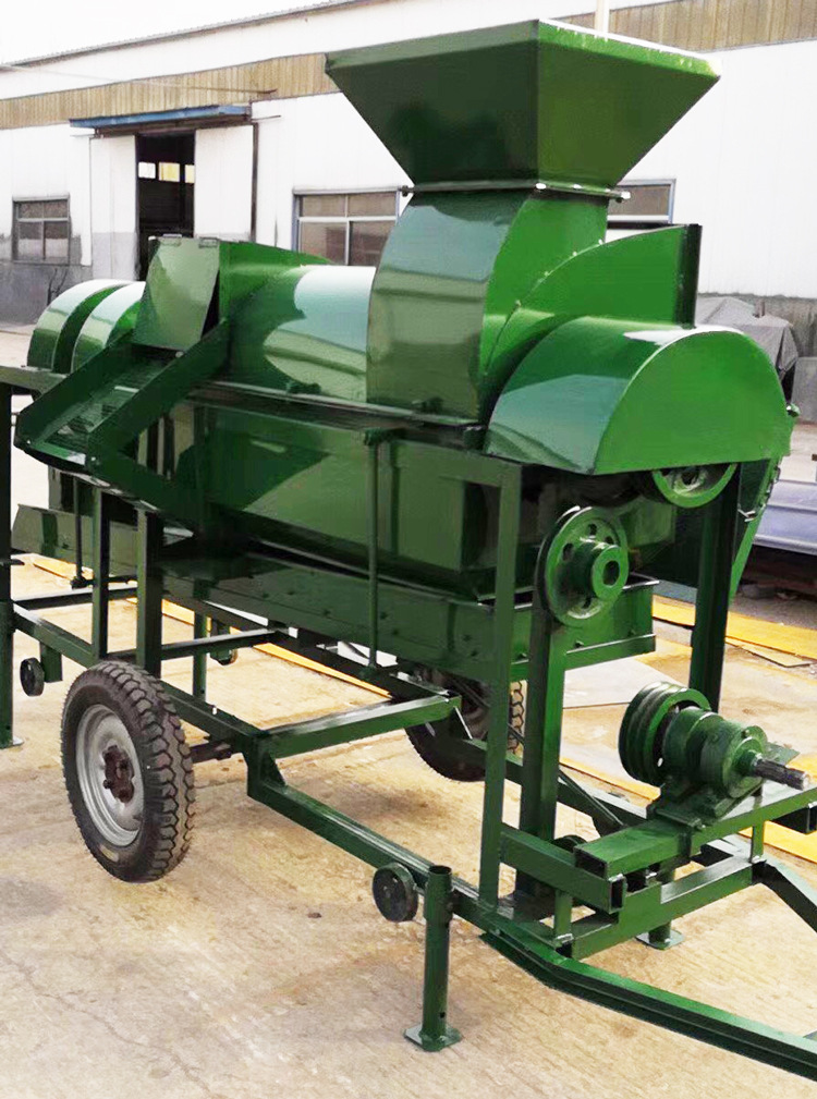 厂家直发 水稻谷子小麦脱粒机 柴油机带动新型脱粒机